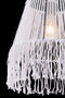 Opviq Valance Macrame Lámpara de Araña Blanca